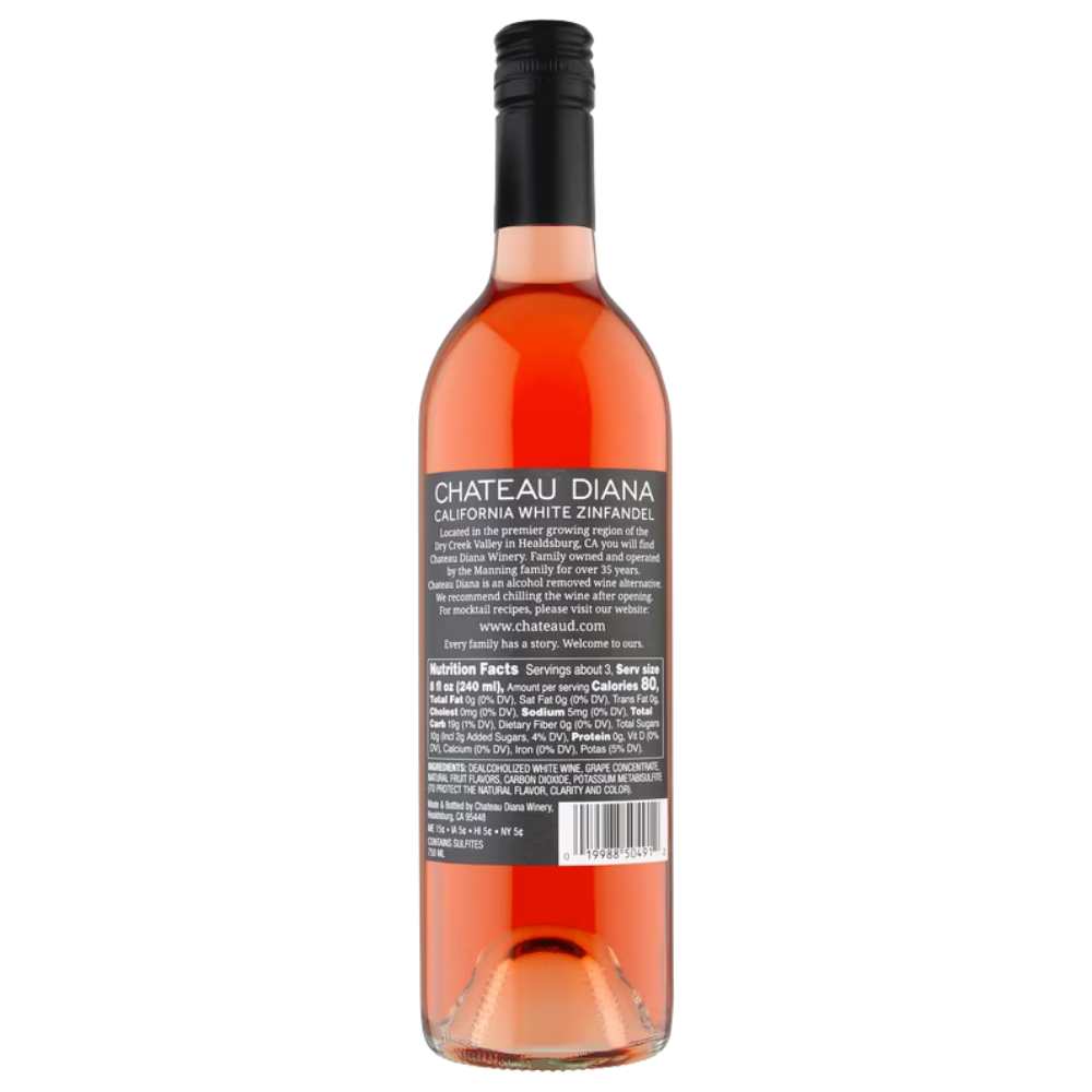 Chateau diana rear label