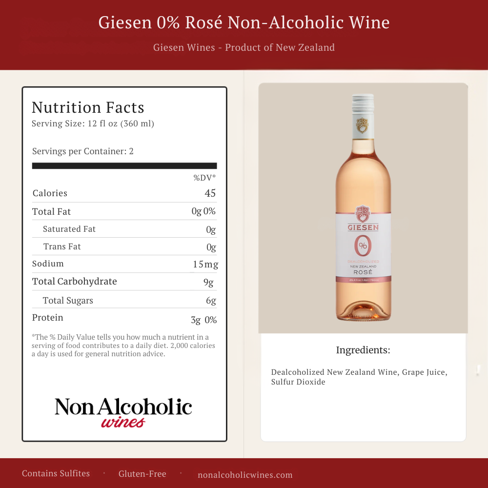 Giesen rose nutritional facts