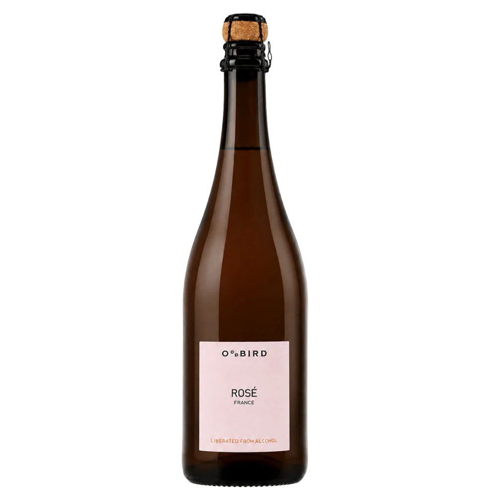 Oddbird Non Alcoholic Rose Wine single bottle transparent image