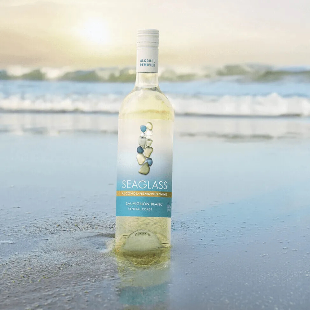 Sea Glass Sauvignon Blanc on the beach