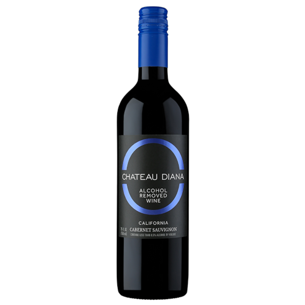 Chateau Diana Cabernet Sauvignon Non-Alcoholic Wine Transparent bottle