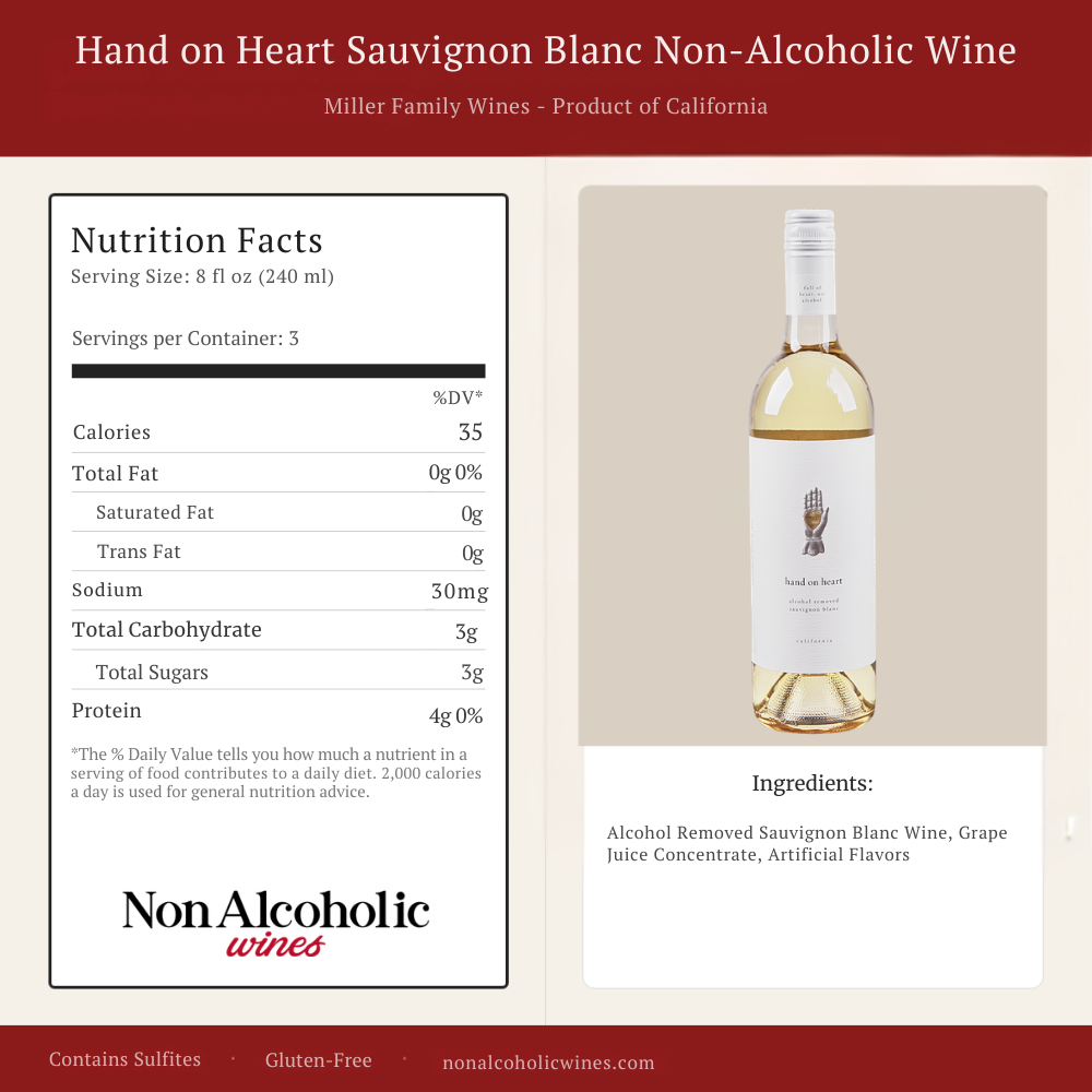 Hand on Heart Blanc Nutritional Facts